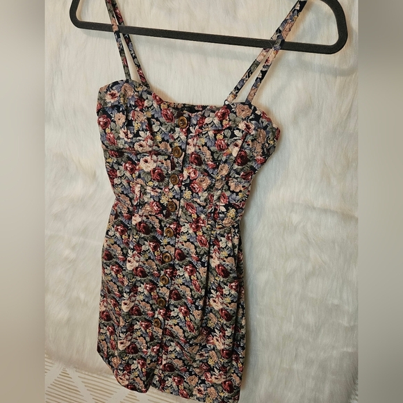 Poetry Classic Bustier Floral Button-up Mini Dress - Picture 2 of 8